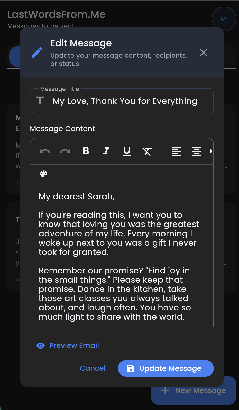 Rich Text Editor